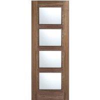 LPD Doors Vancouver 4L Pre-finished Walnut Doors 726 X 2040, Brown
