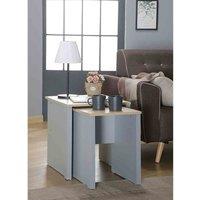 SleepOn Wooden Nest Of Tables Available In Grey Oak, Grey