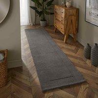 Mayfair Esme 60x230cm Grey Wool Runner, Grey