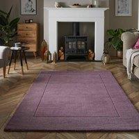 Mayfair Esme 80x150cm Mauve Wool Rug, Purple