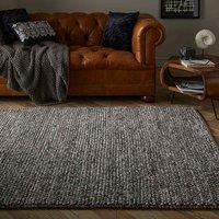 Mayfair Delilah 120x170cm Mottled Grey Wool Pebble Rug, Grey