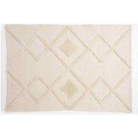 Esselle Windsor 120x170cm Cream Geo Tufted Rug, Cream