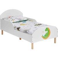 Liberty House Toys Kids Toddler Bed Dinosaur, White