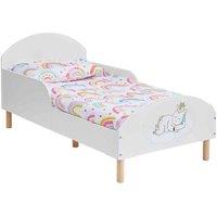 Liberty House Toys Kids Toddler Bed Unicorn, White