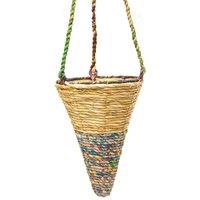Wild Life World Wildlife World Artisan Hanging Planter - Medium Cone, Multi