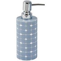 Showerdrape Mosaica Sky Blue Liquid Soap Dispenser, Blue