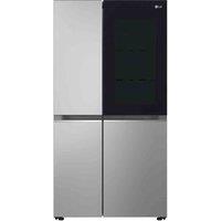 LG Instaview GSVV80PYLL Side-by-side Fridge Freezer - Prime Silver - 655L - E Rated