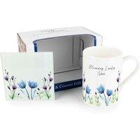 Purely Home Blooming Lovely Nan Mug & Coaster Gift Set, Multi