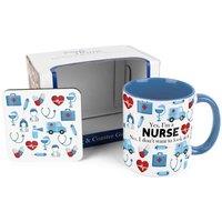 Purely Home Trades Mug & Coaster Gift Set - Nurse, Multi