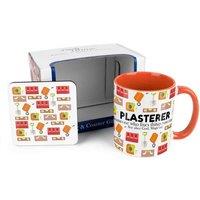 Purely Home Trades Mug & Coaster Gift Set - Plasterer, Multi