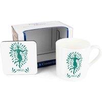 Purely Home Colourful Zodiac Mug & Coaster Gift Set - Virgo, Multi