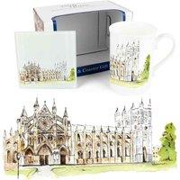 Purely Home Rhiannon Chauncey Landmarks Mug & Coaster Gift Set - Westminster Abbey, Multi