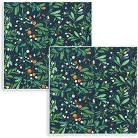 Purely Home Botanical Mistletoe Mini Hot Pot Stands - Set Of 2, Multi