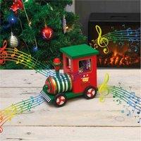 St Helens Wooden Train Music Box, Red