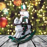 St Helens 30Cm Nutcracker Soldier Horseman, Green