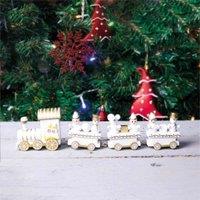 St Helens 20Cm Wooden Christmas Train Set Display