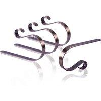 St Helens Set Of 4 Christmas Stocking Holders, Grey