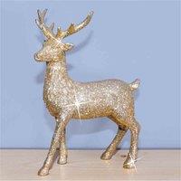 St Helens Polyresin Deer Champagne, Clear