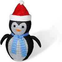 St Helens Outdoor Led 70Cm Penguin With 45 Led's Timer And Battery Operation, Black