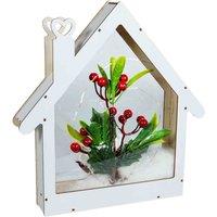 Xmas Haus Festive Light Up Led Window, White
