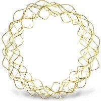 St Helens Outdoor 140 Led Copper Wreath With Timer And Power Supply And 10M Lead, Gold