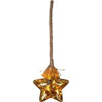 Xmas Haus Led Glass Star Light Festive Decoration, Gold
