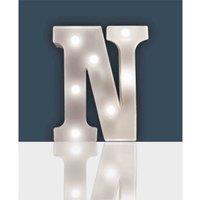 St Helens Battery Operated 3D Led Letter N Light, White