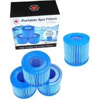 Canadian Spa Canadia Spa Filter Pack 4 For Portable Spas, Blue