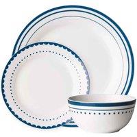 Interiors By Ph Avie Saturn Blue Dinner Set, Blue
