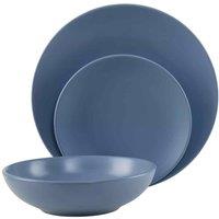 Interiors By Ph 12 Piece Blue Dinner Set, Blue