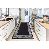 Smart Living Greekey Gel Mat 50X80Cm - Black Cream, Black