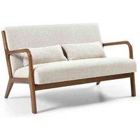 Kyoto INCA 2-SEATER CHAIR NATURAL WOVEN CHENILLE, Cream