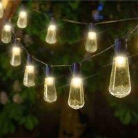 Smart Solar Superbright Decobulb String Lights - Set Of 20, Clear