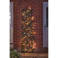 Smart Garden Faux D cor Solar Inlit White Bloom Leaf 180 X 60Cm Trellis, Multi