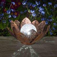 Smart Solar Damasque Solar Lotus, Brown