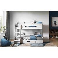 Flair Furniture Flair Flick Triple Bunk Bed - White, White