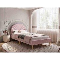 Flair Furniture Flair Ava Pink Boucle Single Bed, Pink