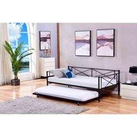 Flair Furniture Flair Hudson Metal Daybed With Trundle