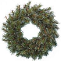 National Tree 36" Frosted Ontario Pine Wreath, Green