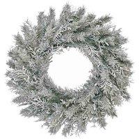 National Tree Snowy Stonington Fir 24" Wreath, Green