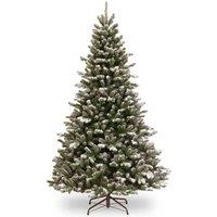 National Tree Snowy Sheffield Spruce 6.5Ft Christmas Tree, Green