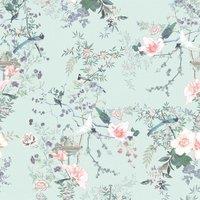 Muriva Ltd Lipsy Ophelia Duck Egg Wallpaper 10m x 53cm, Blue