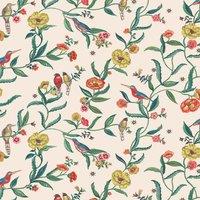 Cath Kidston Summer Birds Cream Wallpaper 10m x 53cm, Cream