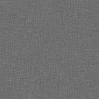 Muriva Cambric Texture Charcoal Wallpaper 10m x 53cm, Grey