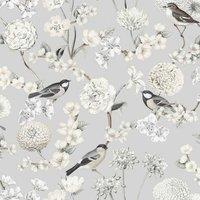 Muriva Avery Grey Wallpaper 10m x 53cm, Grey