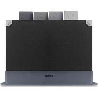Tower 4Pce Chopping Board Set, Black