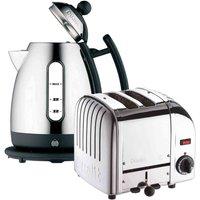 Dualit Lite 1L Jug Kettle With Classic 2 Slice Toaster, Silver