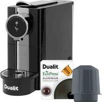 Dualit Caf Plus Capsule Coffee Machine With Ecopress, Black