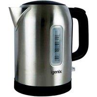 Igenix 1 Litre 2200W Jug Kettle Stainless Steel, Silver