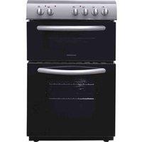 Statesman Atlas 50Cm Double Oven Electric Ceramic Cooker Silver, Silver